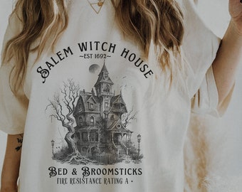 Salem Witch House  Salem Shirt Salem Witch Salem Sweatshirt Salem Crewneck Salem Massachusetts Salem Ma Salem Witch Trial Halloween Crewneck