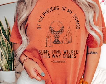Camiseta de Shakespeare, camiseta de la Academia Oscura, camiseta mística, camiseta de Halloween, camiseta de literatura, camiseta de poeta, regalos de Shakespeare, camiseta de Shakespeare