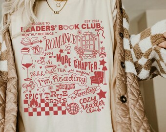 Retro Book Club Shirt Comfort Colors® Library Shirt Book Worm Shirt Book Related Gifts Booktok Merch One More Page Smut Reader Romantasy