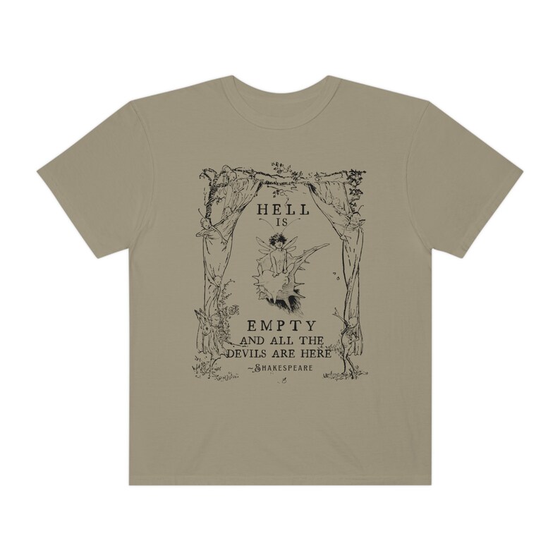 Shakespeare Shirt Grunge Fairycore Dark Academia Shirt Y2k Shirt Fairycore Shirt Goblincore Shirt Cottage Core Shirt Fairy Grunge Shirt Khaki
