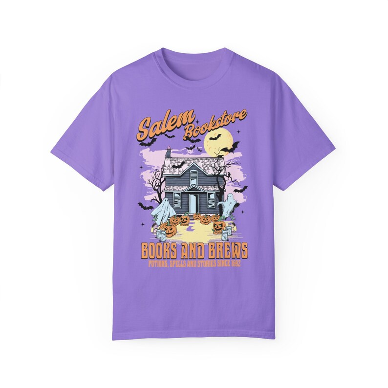 Retro Salem Witch Trials Halloween ronde hals herfstkleding Salem shirt Salem Witch Salem Ma Salem 1692 Ze hebben één Salem Witch-shirt gemist Violet