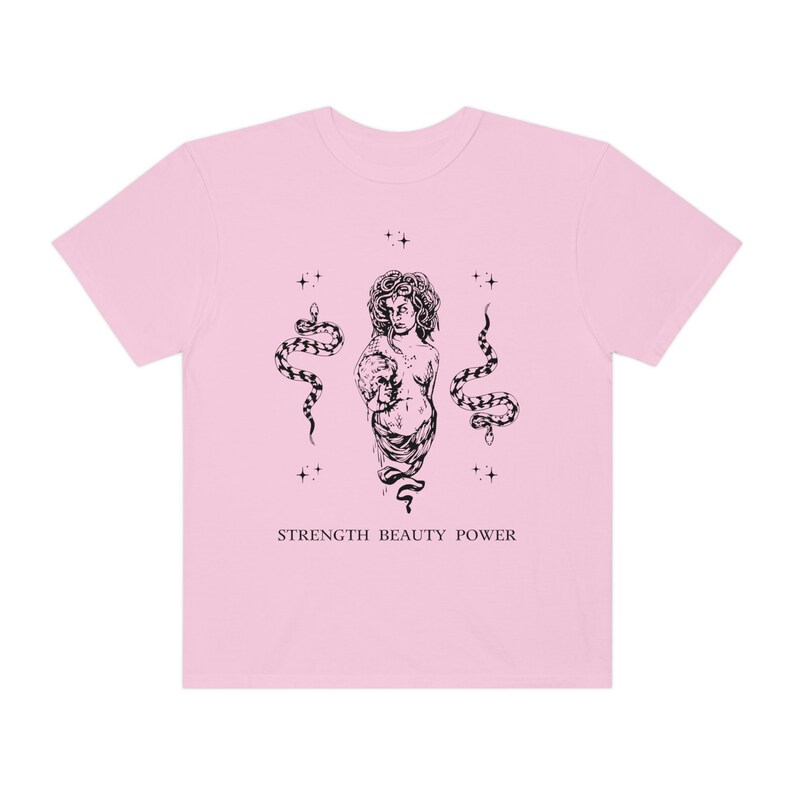 Medusa Shirt Serpent Shirt Greek Mythology Greek Goddess Greek Apparel Snake Shirt Medusa Costume Greek Myth Shirt Light Academia Shirt image 9