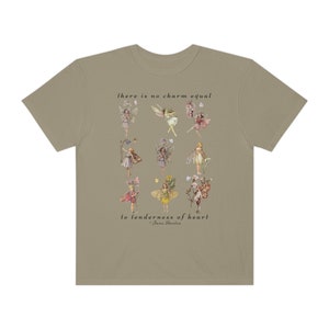 Jane Austen Emma Fairycore Shirt Jane Austen Shirt Cottage Core Shirt Fairy Grunge Shirt Light Academia Shirt Forestcore Clothing Book Shirt Khaki