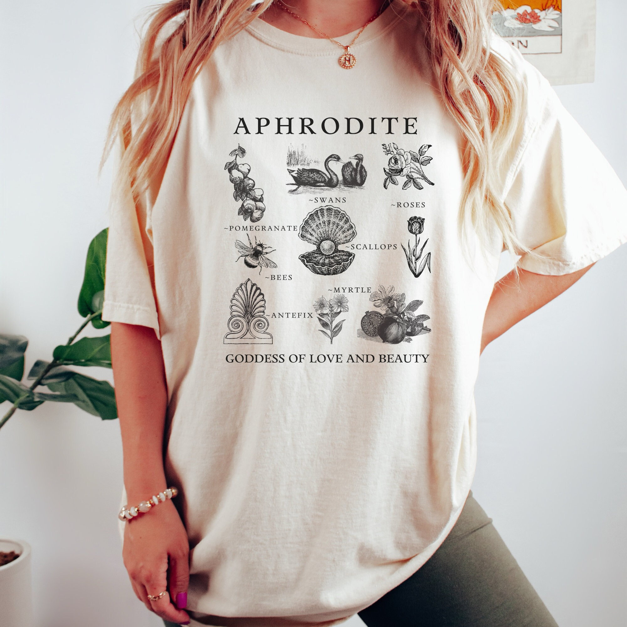 Aphrodite Shirt Goddess of Love Cottagecore Shirt Mythology Shirt