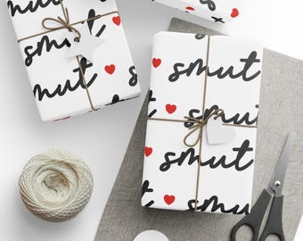 Smut Wrapping Paper Funny Wrapping Paper Wrapping Paper Roll Retro Wrapping Paper Bookish Things Book Wrapping Paper Book Lover Gifts