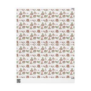 Cute Wrapping Paper Book Related Gifts Santa Wrapping Paper Bookish Things Retro Wrapping Paper Xmas Gift Wrap Christmas Gift Wrap Booktok image 8