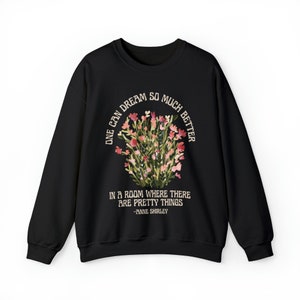 Anne Of Green Gables Kindred Spirits Bookish Crewneck Wildflowers Sweater Bookish Merch Green Academia Cottage Core Sweater Anne Shirley image 5