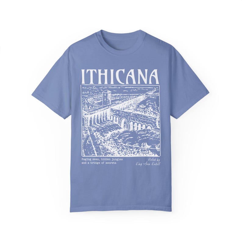 Ithicana Shirt LICENSED The Bridge Kingdom Romantasy Merch Lara Bookish Things Lara And Aren Enemies To Lovers Booktok Merch Fantasy Reader Washed Denim