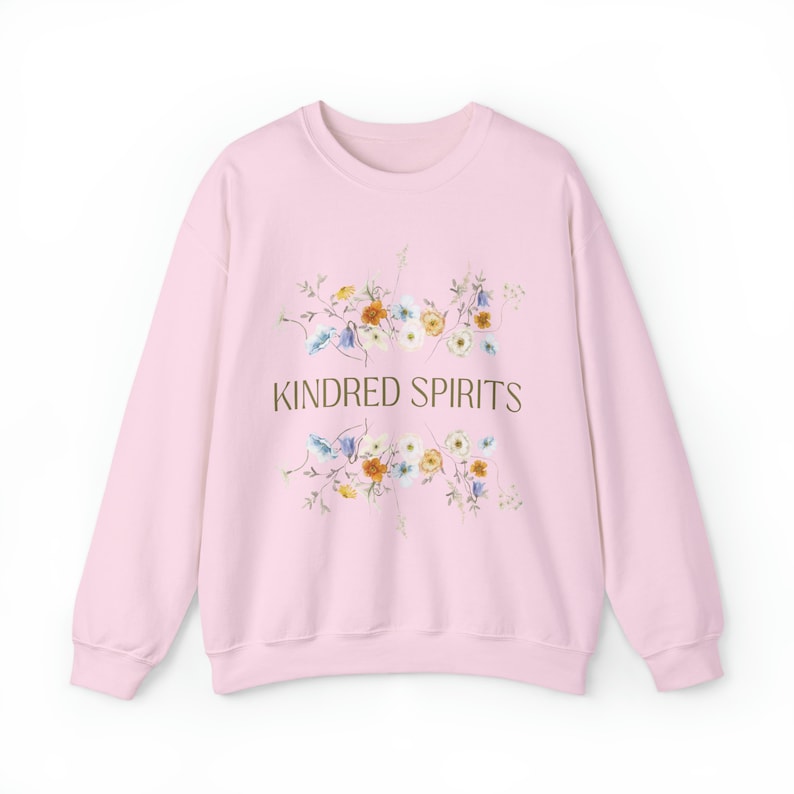Anne Of Green Gables Kindred Spirits Bookish Crewneck Bookish Merch Light Academia Wildflowers Sweater Anne Shirley Gilbert Blythe Booktok image 5