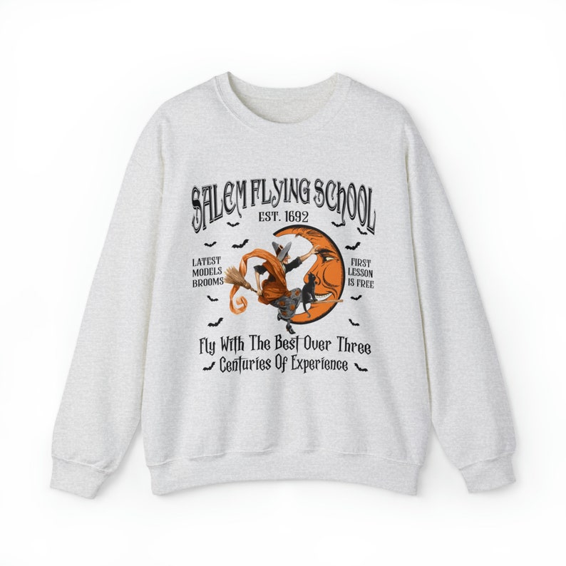 Salem heks trui Salem sweater Salem ronde hals Halloween ronde hals Salem Massachusetts griezelige trui Salem heks huis pastel Halloween afbeelding 6