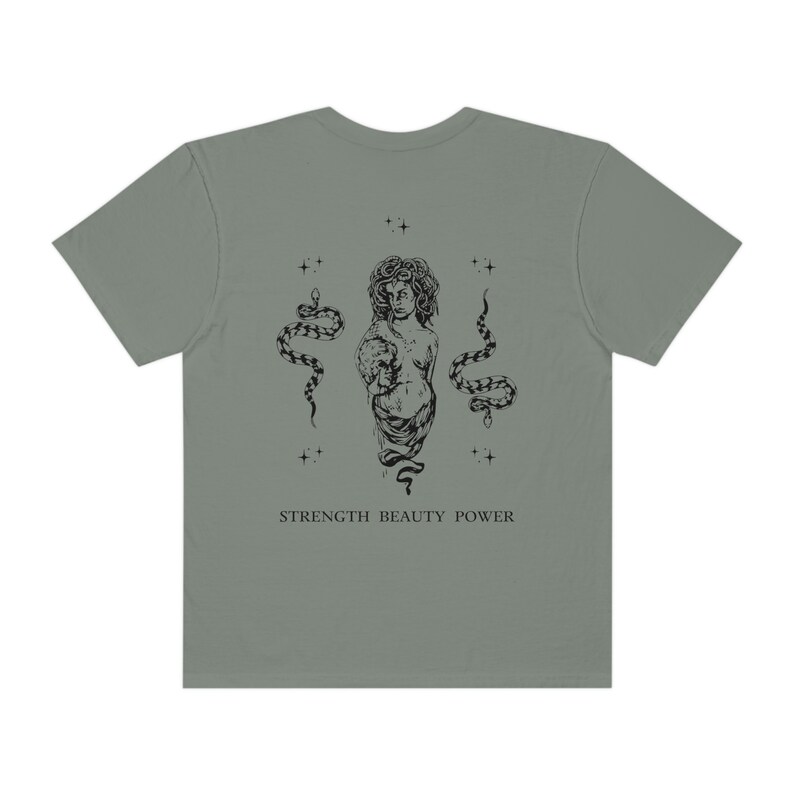 Medusa Shirt Serpent Shirt Greek Mythology Greek Goddess Greek Apparel Snake Shirt Medusa Costume Greek Myth Shirt Light Academia Shirt Grey