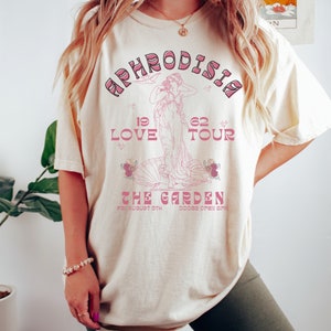 Aphrodite Shirt Göttin der Liebe Vintage Band T-Shirt Mythologie Shirt Cottage Core Shirt Venus Shirt griechische Mythologie Shirt griechische Göttin Bild 3
