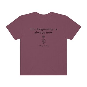 Mary Shelley Shirt Dark Academia Shirt Comfort Colors Shirt Literary Shirt Bookish Shirt Literature Shirt Gothic Clothes Goth Dark Academia image 6