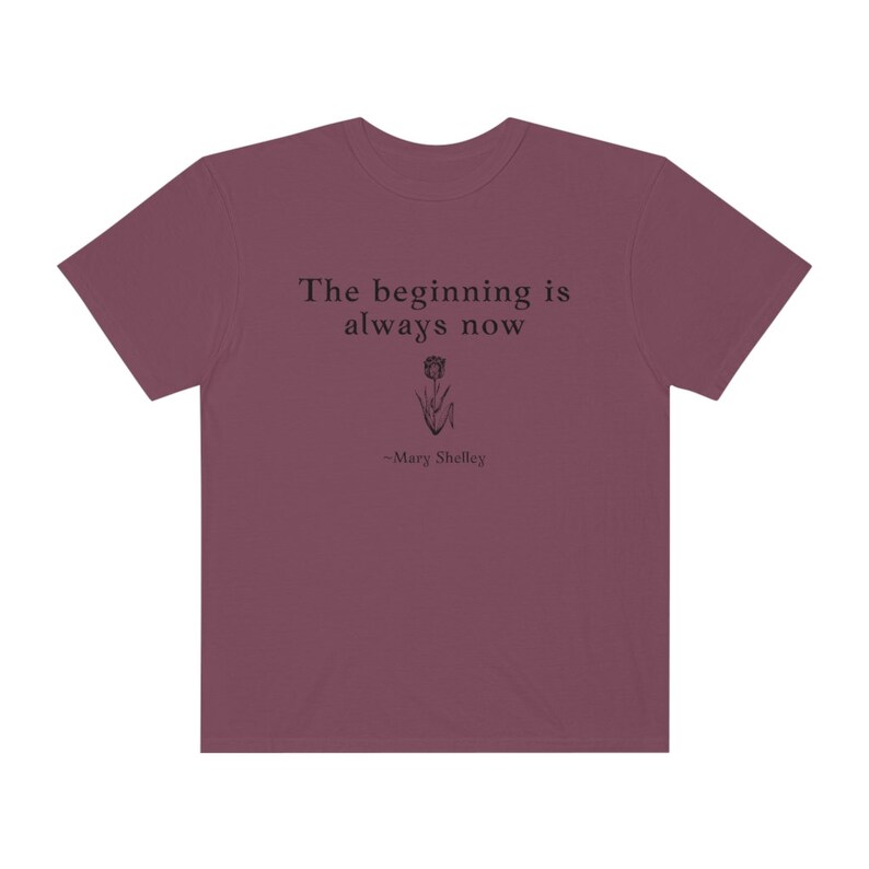 Mary Shelley Shirt Dark Academia Shirt Comfort Colors Shirt Literary Shirt Bookish Shirt Literature Shirt Gothic Clothes Goth Dark Academia image 6