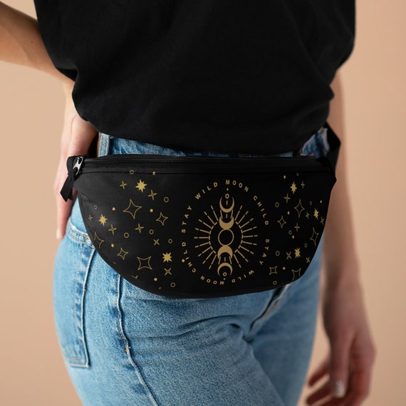 Witchy Bag Moon Pouch Stay Wild Moon Child Celestial Purse Cute Fanny Pack Custom Fanny Pack Bum Bag Waist Bag Pattern Witchy Aesthetic Etsy UK