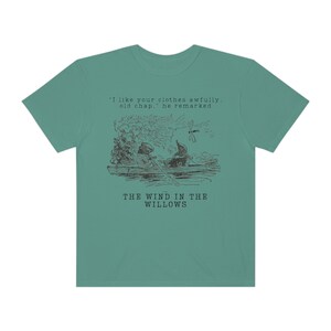 Vintage Wind In The Willows Light Academia Shirt Vintage Book Shirt Bookish Crewneck Cottage Core Shirt Forestcore Shirt Dark Botanical image 6