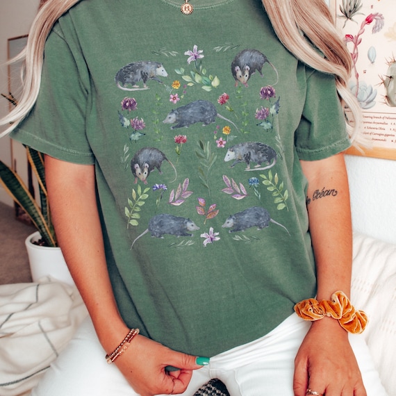 Comfort Colors Possum Shirt Cottagecore Shirt Opossum Shirt Possum Hoodie Cottage Core Shirt Trash Panda Possum T Shirt Possum Sweatshirt