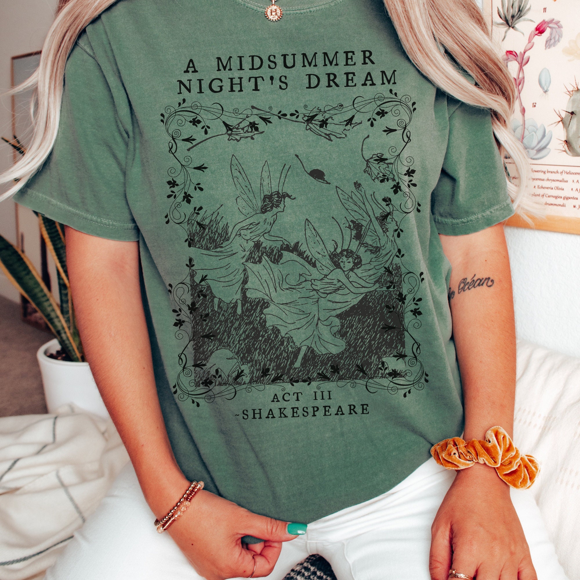 A Midsummer Nights Dream Shakespeare Shirt Fairycore