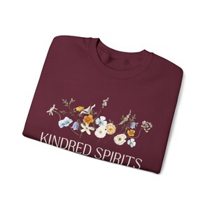 Anne Of Green Gables Kindred Spirits Bookish Crewneck Bookish Merch Light Academia Wildflowers Sweater Anne Shirley Gilbert Blythe Booktok image 8