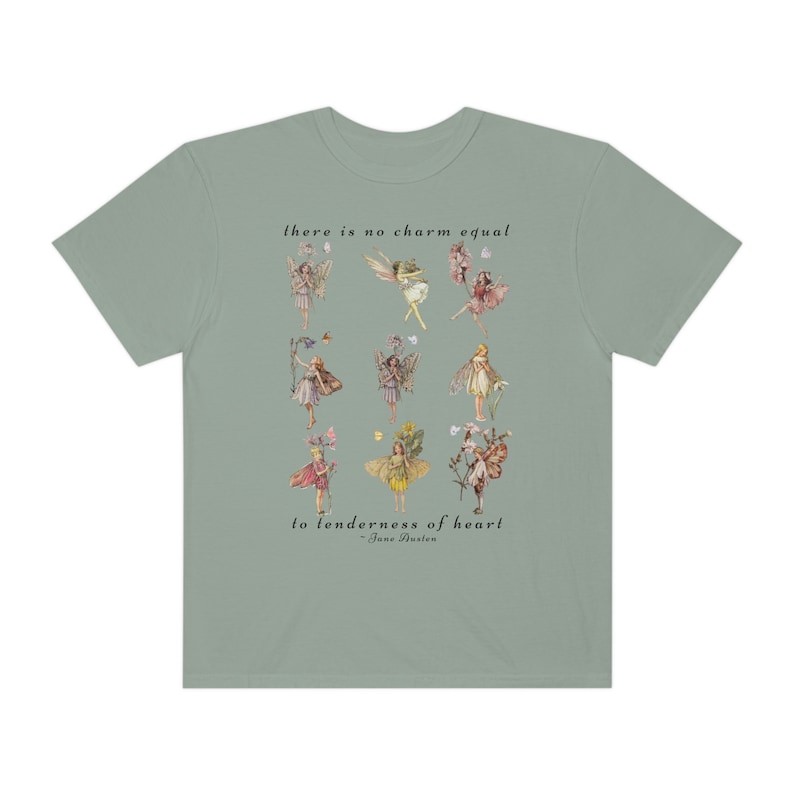 Jane Austen Emma Fairycore Shirt Jane Austen Shirt Cottage Core Shirt Fairy Grunge Shirt Light Academia Shirt Forestcore Clothing Book Shirt Bay