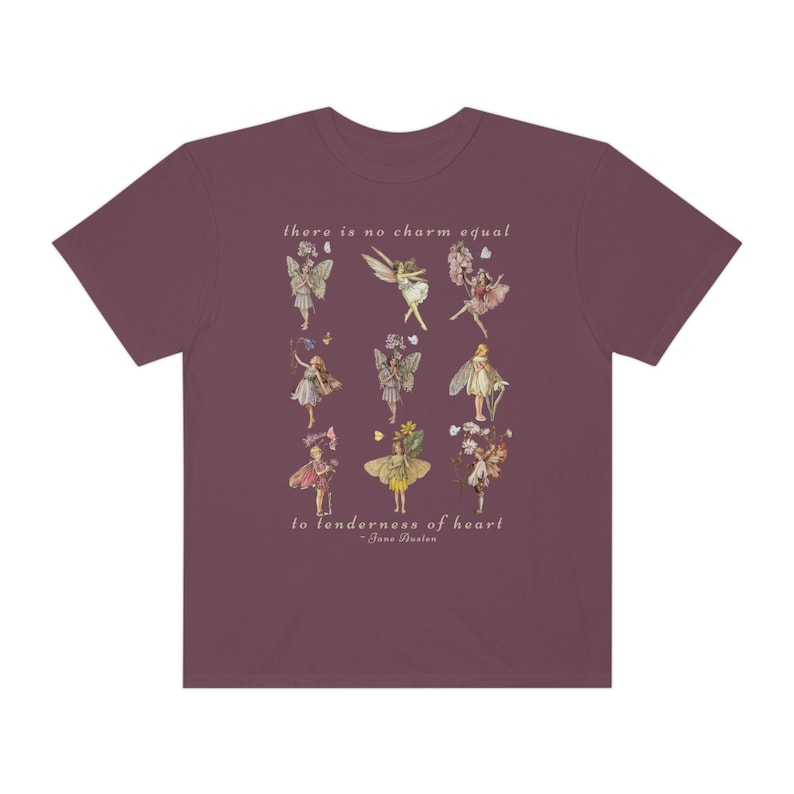 Jane Austen Emma Fairycore Shirt Jane Austen Shirt Cottage Core Shirt Fairy Grunge Shirt Light Academia Shirt Forestcore Clothing Book Shirt Vineyard
