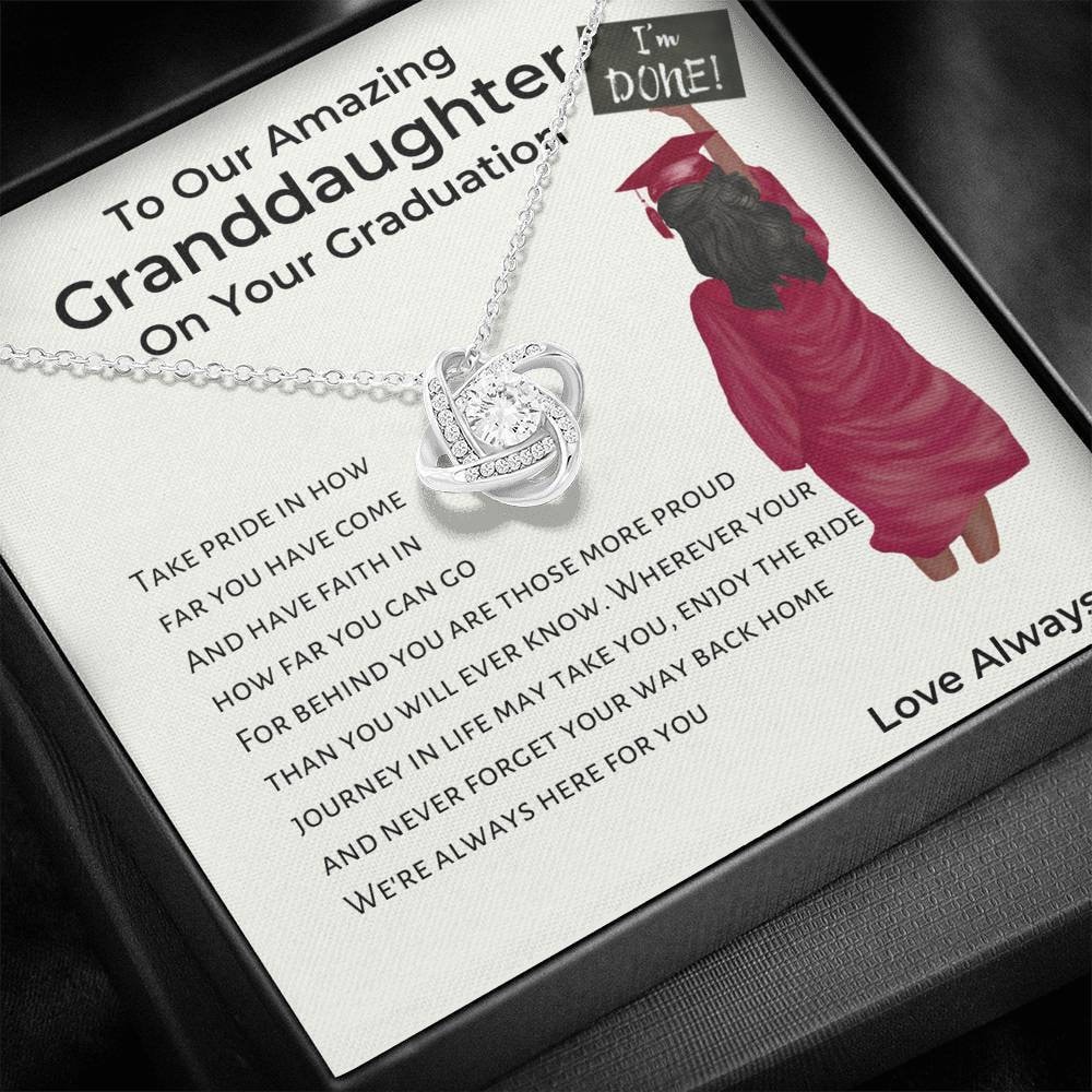 Graduation Gift Necklace for Our Granddaughter Graduation Etsy