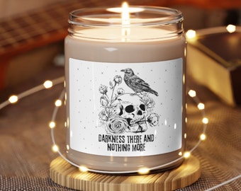 Edgar Allan Poe Literary Candles Bookish Candles Edgar Allen Poe Book Candle Dark Academia Candle Gothic Candle Book Themed Candles Booktok