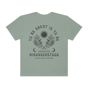 Boho Ralph Waldo Emerson dichter shirt groeimindset shirt Emerson citaat neurodiversiteit shirt schoolse shirt literair shirt dyslexie shirt Bay