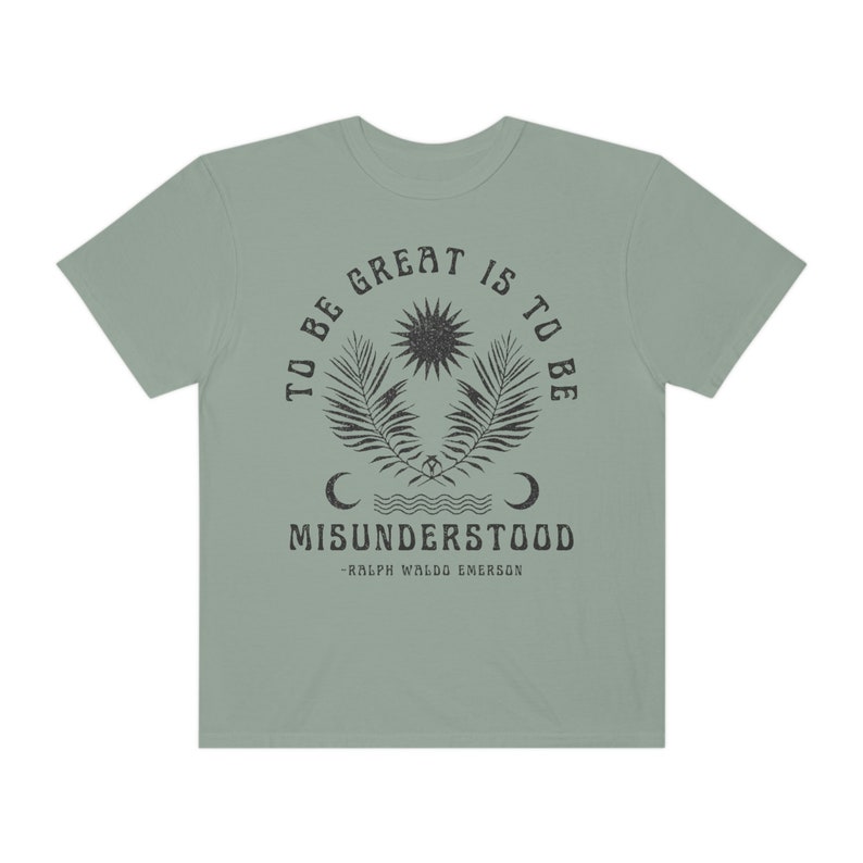 Boho Ralph Waldo Emerson dichter shirt groeimindset shirt Emerson citaat neurodiversiteit shirt schoolse shirt literair shirt dyslexie shirt Bay