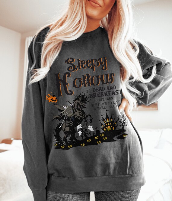 Comfort Colors Sleepy Hollow Headless Horseman Halloween Crew Neck