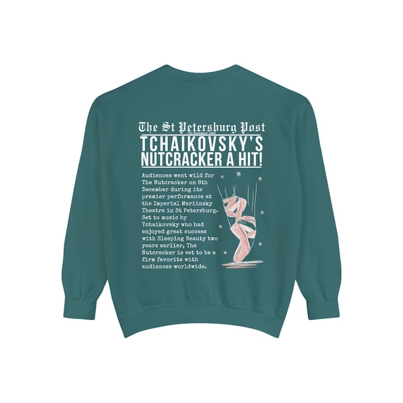 Nutcracker Sweater Nutcracker Christmas Sweater Dance Mom Sweatshirt Pink Nutcracker Sugar Plum Fairy Ballet Sweatshirt Nutcracker Ballerina image 6