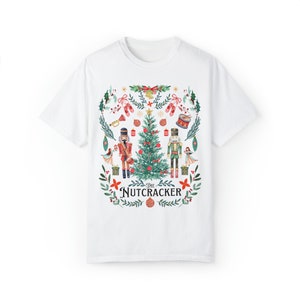 Comfort Colors Nutcracker Shirt Sugar Plum Fairy Pastel Christmas Fairy Shirt Nutcracker Tshirt Nutcracker Sweater Cottage Core Shirt White