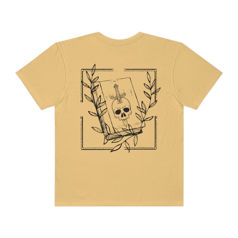 Villains Shirt Bookish Merch Bookish Crewneck Dark Academia Shirt Dark Cottagecore Team Villain Dark Botanical Booktok Merch Gothic Clothes Mustard