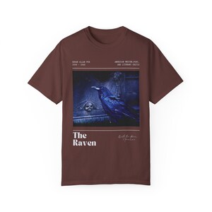 Edgar Allan Poe Comfort Colors Shirt Edgar Allen Poe Dark Academia Shirt Nevermore Shirt Whimsigoth Shirt Goblincore Shirt Poet Shirt Vineyard