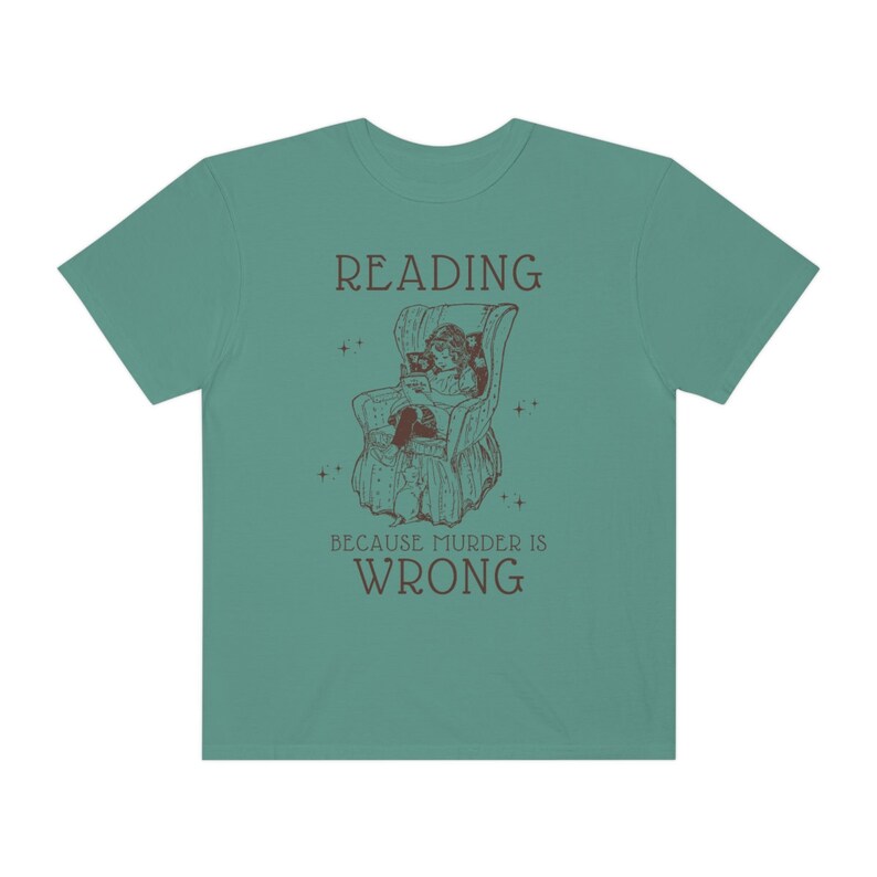 Camisetas de lectura de estética victoriana, camiseta para amantes de los libros, camiseta oscura de la academia, camiseta de libros, ropa de la academia, camiseta del club de lectura del equipo de lectura Light Green