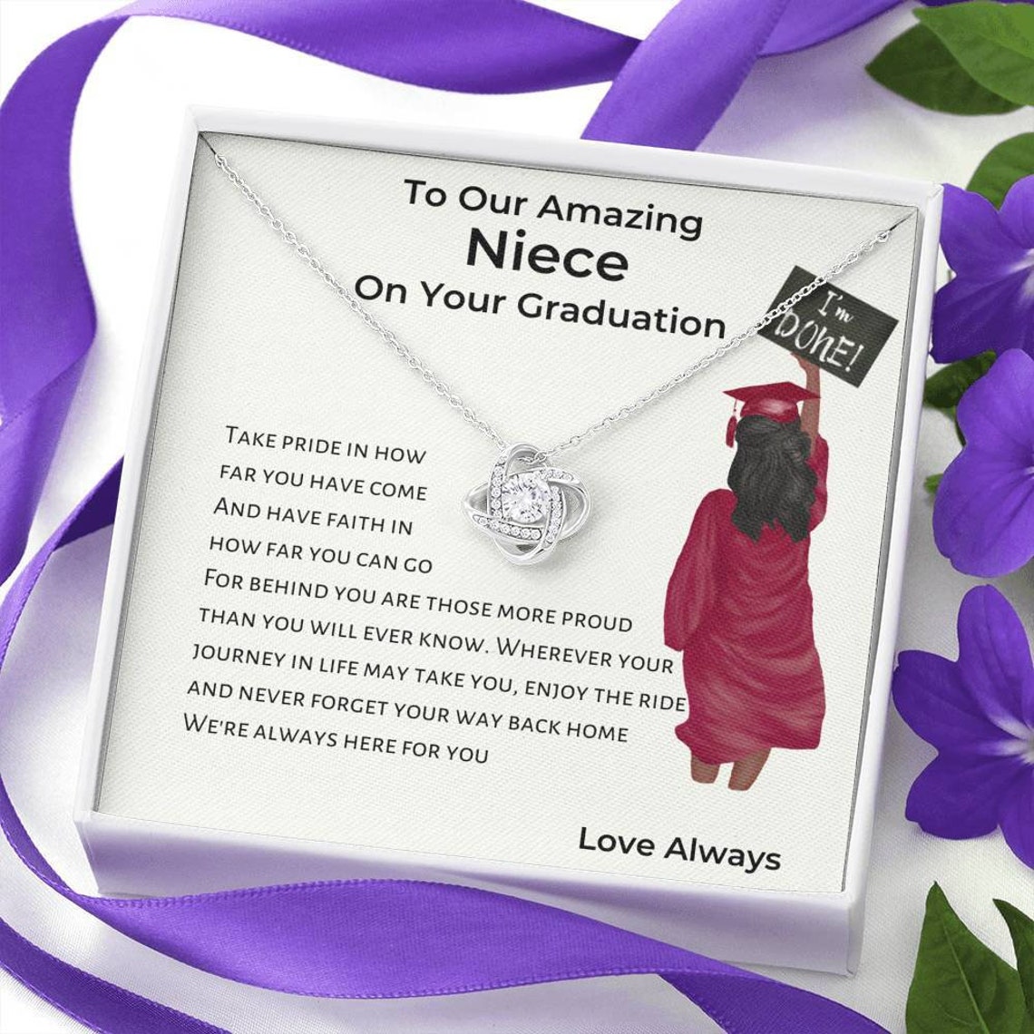 Graduation Gift Necklace for Our Niece Gift for Niece Etsy