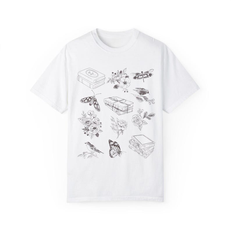 Librariancore Bookish Things Dark Academia Cottage Core Clothes Book Related Gifts Booktrovert Booktok Merch Whimsigoth Clothes Romantasy White