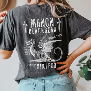 Manon Blackbeak Throne Of Glass Shirt The Thirteen ACOTAR Merch TOG Merch Velaris Shirt Sarah J Maas Merch Bookish Crewneck SJM Merch