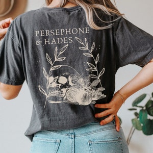 Hades And Persephone Greek Apparel Greek Goddess Mythology Shirt Goblincore Shirt Fruit Shirt Greek Mythology Cottage Core Shirt Poet Shirt