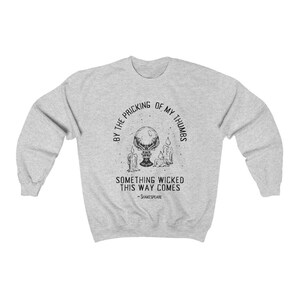 Shakespeares-sweater Witchy-sweater Bookish-sweater Goblincore-trui Dark Academia Clothing Crystal-sweater Alt Clothing afbeelding 6