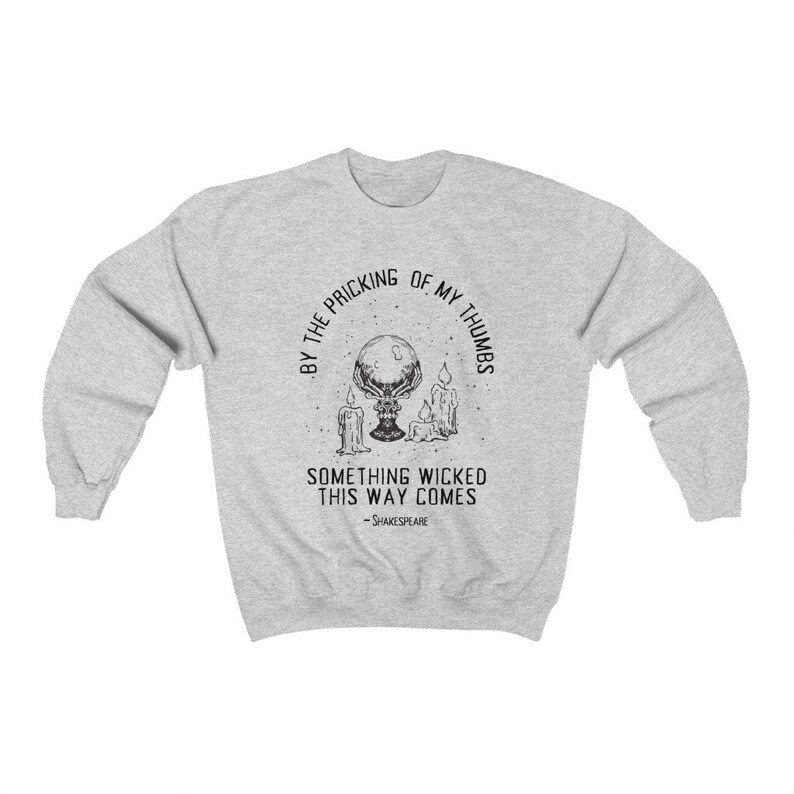 Shakespeares-sweater Witchy-sweater Bookish-sweater Goblincore-trui Dark Academia Clothing Crystal-sweater Alt Clothing afbeelding 6
