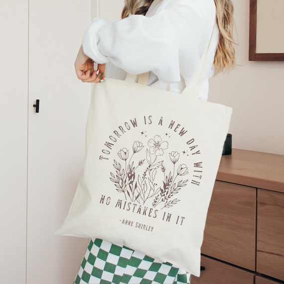 Anne of Green Gables Book Tote Bag Cottagecore Tote Bag Aesthetic