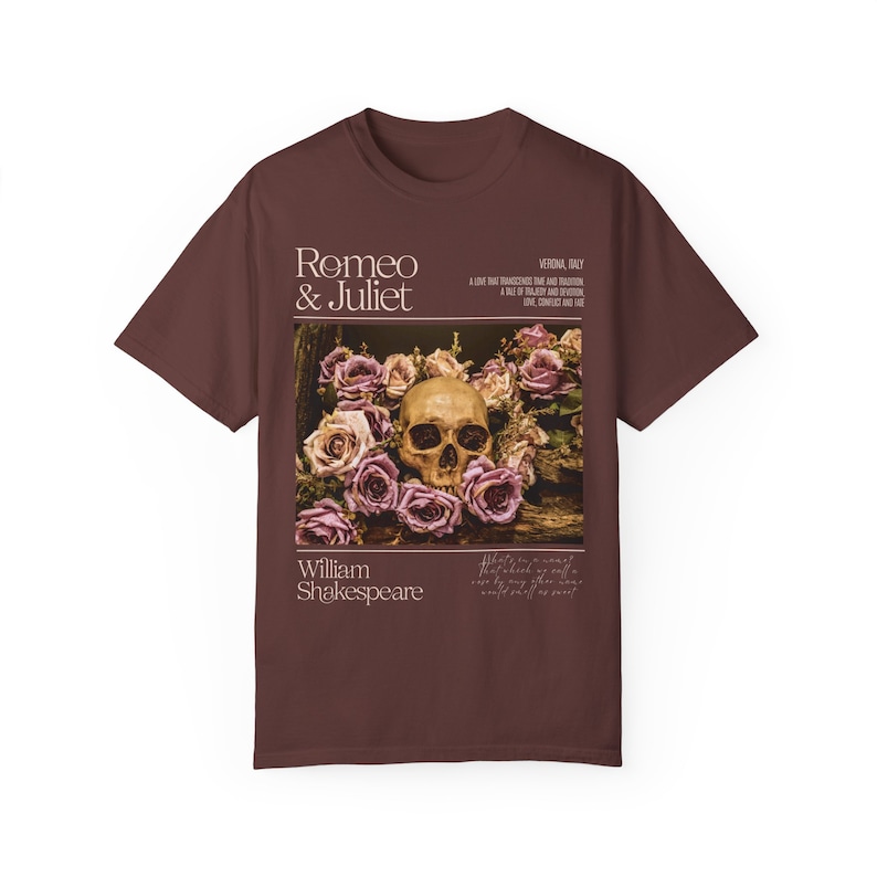 Shakespeare Shirt Romeo And Juliet Shirt Bookish Merch Shakespeare Tshirt Shakespeare Gifts Romeo And Juliet Enemies To Lovers Comfort Color image 6