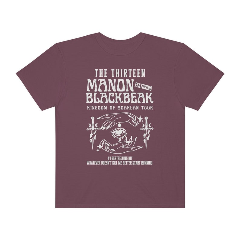 Comfort Colors The Thirteen Manon Blackbeak A Court Of Mist And Fury Velaris Shirt Night Court Acotar Sarah J Maas Bookish Shirt Vineyard