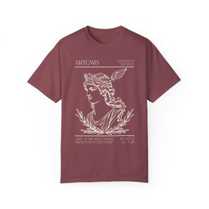 Artemis Greek Mythology Greek Goddess Of The Hunt Goddess Artemis Shirt Greek Apparel Dark Academia Top Literature Shirt Apollo Hades Vineyard