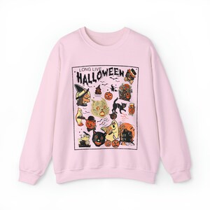 Long Live Halloween Spooky Sweater Halloween Crewneck Spooky Cat Black Cat Sweatshirt Pumpkin Crewneck Witch Sweatshirt Ghost Sweater image 6