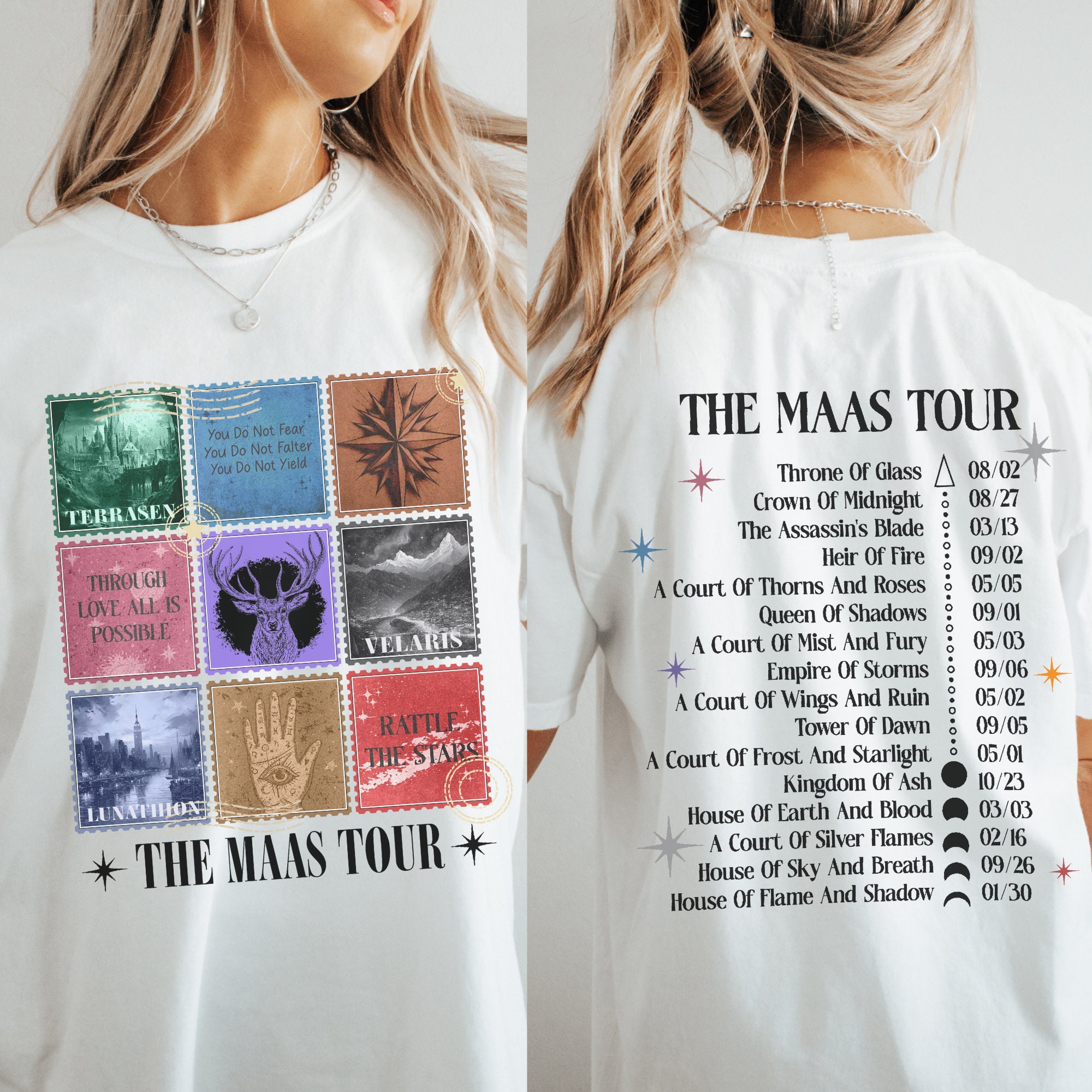 The Eras Maas Tour LICENSED Sarah J Maas Merch Acotar Shirt Book Swag ...