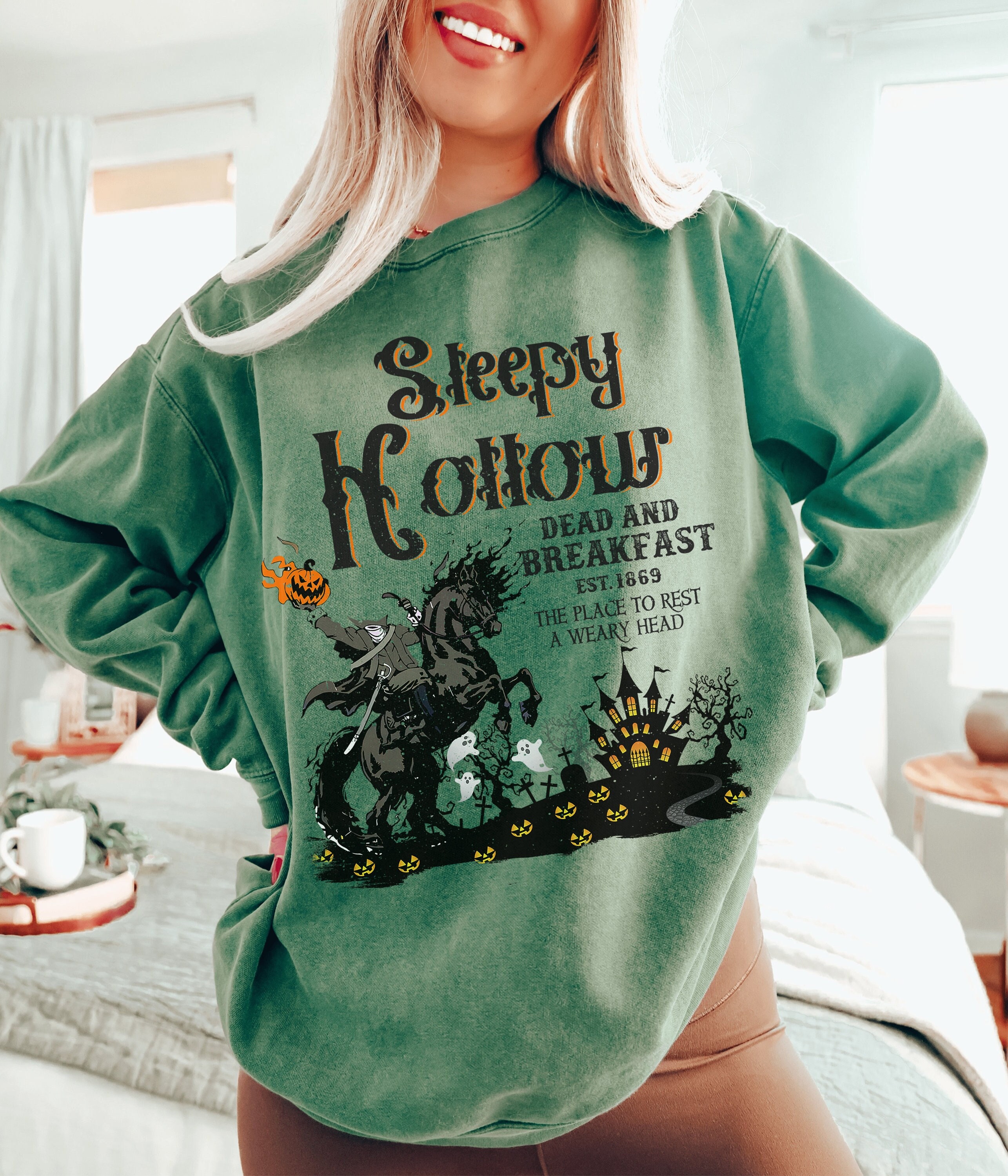 Comfort Colors Sleepy Hollow Headless Horseman Halloween Crew Neck