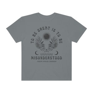 Boho Ralph Waldo Emerson dichter shirt groeimindset shirt Emerson citaat neurodiversiteit shirt schoolse shirt literair shirt dyslexie shirt Granite