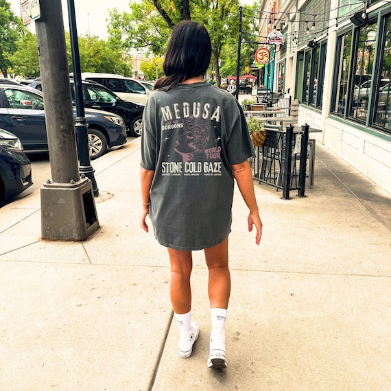 Medusa Shirt Distressed Band Tee Vintage Band Shirt Snake Shirt Greek Mythology Shirt Greek Goddess Medusa Costume Y2k Top whimsigoth Shirt